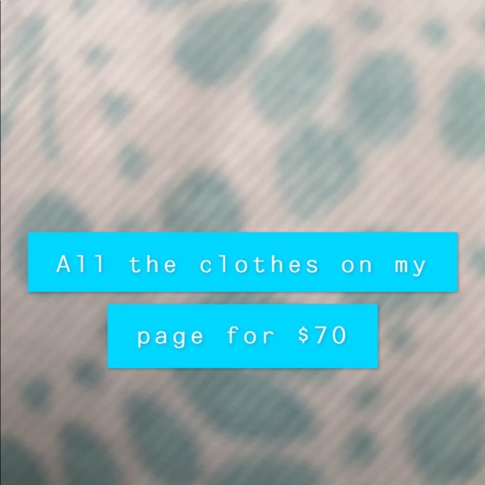 All the clothes on my page for $70